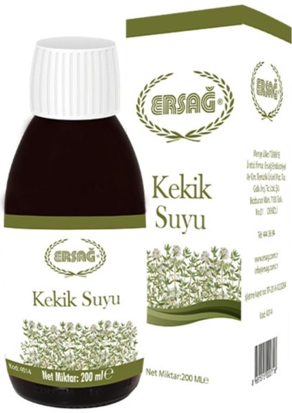 Kekik Suyu Gıda Takviyesi 200 Ml.