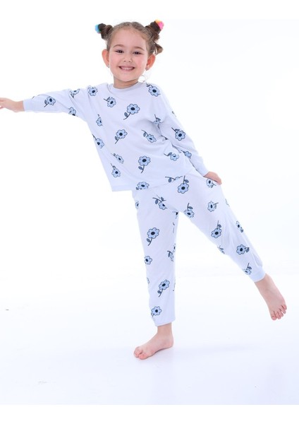 Çiçekli Çocuk Pijama Takımı modelleri