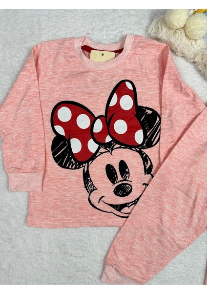 Minnie Mouse Desen Pembe Kız Çocuk Pijama Takım fiyatları
