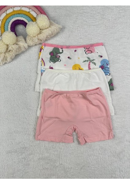 Fil Desenli 3lü Çocuk Boxer Set