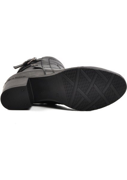 Hakiki Deri Siyah Kadın Bot indirimleri