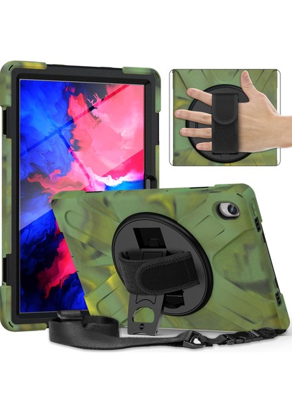 Lenovo Tab P11 Için Silikon + Pc Tablet Kılıfı (Yurt Dışından)