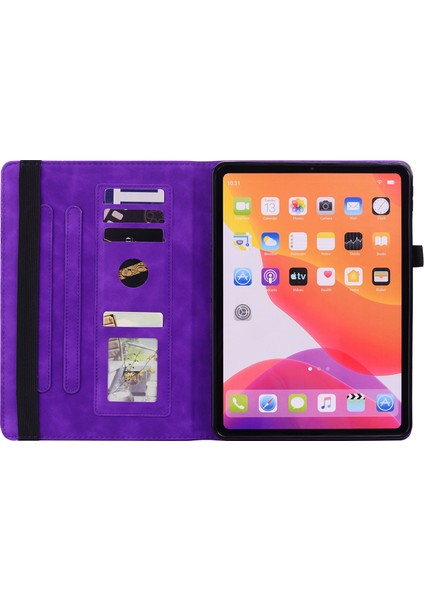 Lenovo Tab M11 / Xiaoxin Pad 11 2024 Için Kabartmalı Pu Kılıf (Yurt Dışından) modelleri