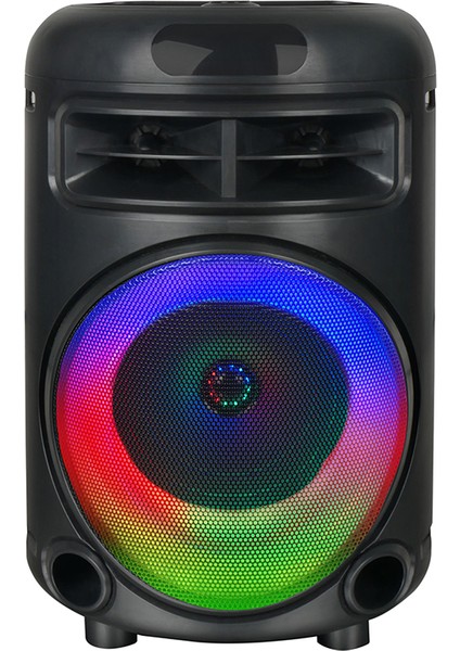 Kablolu Mikrofonlu Fm Rgb Tws Çift 6.5inç Karaoke Bluetooth Taşınabilir Hoparlör GD-692