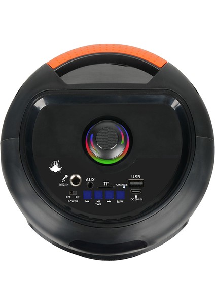 Kablolu Mikrofonlu Fm Rgb Tws Çift 6.5inç Karaoke Bluetooth Taşınabilir Hoparlör GD-692 fırsatları