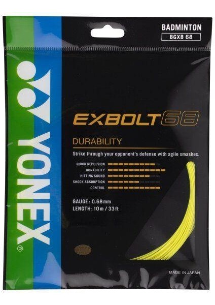 Exbolt 68 Badminton Kordajı 0.68 mm 10 Metre Sarı
