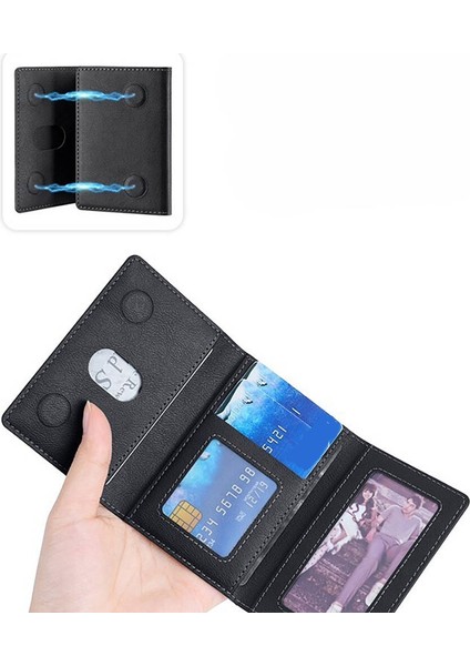 Crd-04 Suni Deri Görünümlü 5 Hazneli Magnetik Kartlık fırsatları