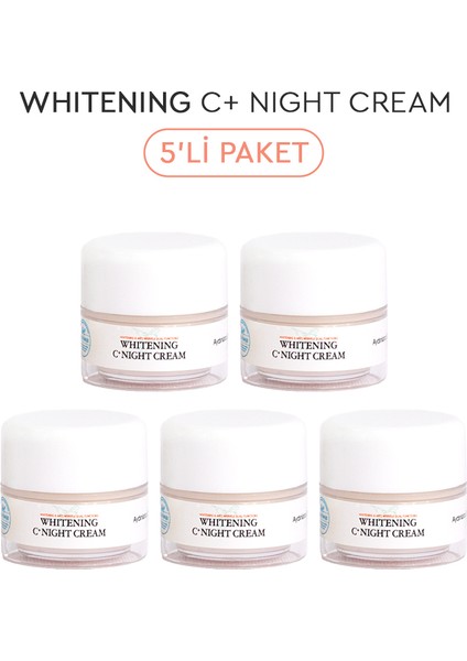 Whitening C+ Night Cream 10 gr (5 Adet) - Aydınlatıcı Gece Kremi