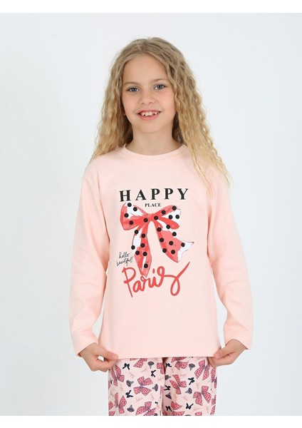 Kurdale Desen Somon Kız Çocuk Pijama Takım modelleri