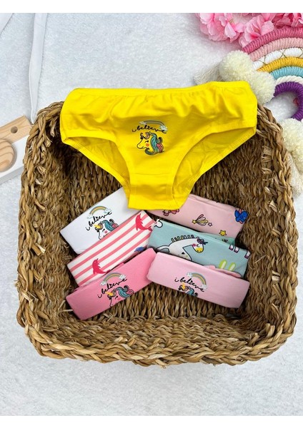 Unicorn Desenli 7li Külot Set