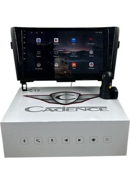 Qashqai-Xtrail 2014-2021 Cadence R15 (Dvr Kayıt Cihazı Hediye) Pro Oem Multimedia