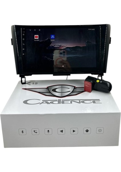 Qashqai-Xtrail 2014-2021 Cadence R15 (Dvr Kayıt Cihazı Hediye) Pro Oem Multimedia
