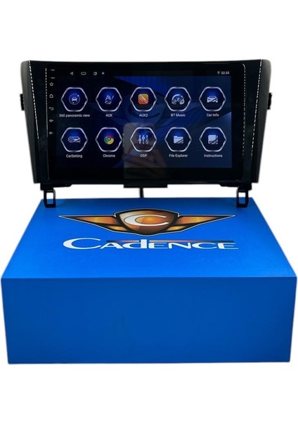 Qashqai-Xtrail 2014-2021 Cadence 6-128 (Sim Kartlı) 360 Cam Destekli Pro Oem Multimedia
