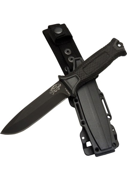 Columbia Tiger Tactical Htm 1041 A Siyah Outdoor / Survival Bıçak 27CM - Kauçuk Sap, Kılıflı, Kutulu