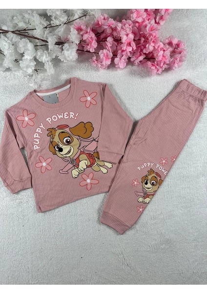 Paw Patrol Gül Kurusu Kız Çocuk Pijama Takım