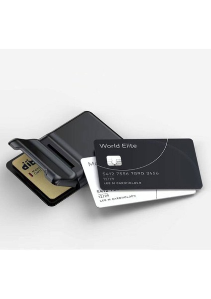 Crd-05 Sade Tasarımlı 2 Hazneli Pu Magnetik Standlı Kartlık fırsatları