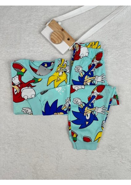 Sonic Desen Turkuaz Erkek Çocuk Pijama Takım fiyatları