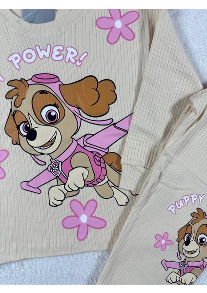 Paw Patrol Ekru Kız Çocuk Pijama Takım fiyatları