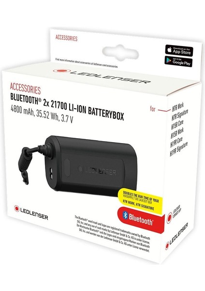 2x 21700 Bluetooth 4800 Mah Yedek Pil