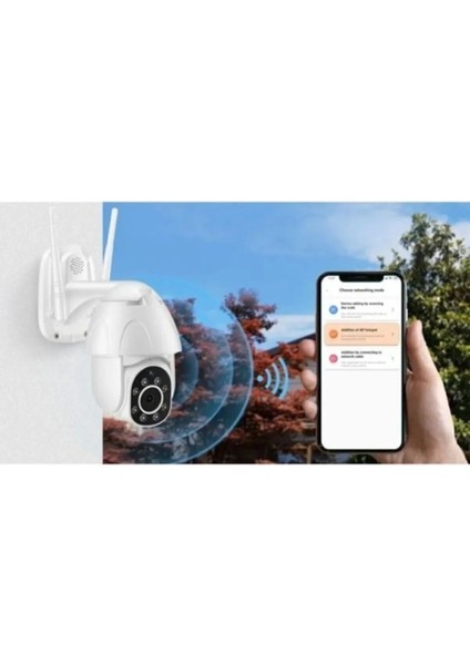 360° Wifi Ip Güvenlik Kamera Gece Görüş Sensörlü Hareket Duyarlı 1080P 4K Dış Ortam Ip Kamera 128GB fırsatları