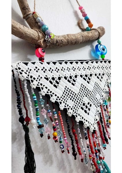 Dantel Detaylarla Süslü Kapı, Balkon ve Duvar Aksesuarı /el Işi / Nazarlık / Vintage/ Retro 32 x 23 cm fırsatları