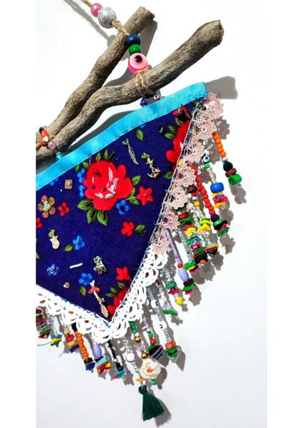Kapı, Balkon, Duvar Süsü / Keçe/ El Işi / Otantik / Nazarlık/ Totem/ Vintage/ Retro 33 x 30 cm