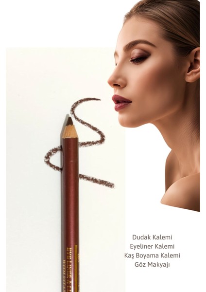 1 Adet Suya Dayanıklı Dudak Kalemi Eyeliner Kalemi Kaş Boyama Göz Altı Makyaj Kalemi Seti