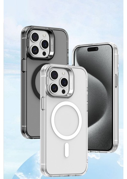 Apple iPhone 11 Armor Yarı Saydam Magsafe Kılıf Kablosuz Şarj Uyumlu Standlı Kapak fırsatları