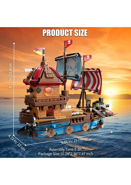 Korsan Gemisi Yapı Blokları Seti 916 Parça 6 Yaş Karayip Korsanları Pırates Modeli Kit Hediye Oyuncak modelleri