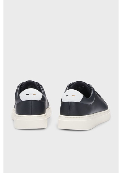 Hakiki Deri Logolu Sneaker Ayakkabı Erkek Ayakkabı 50536480 410 indirimleri