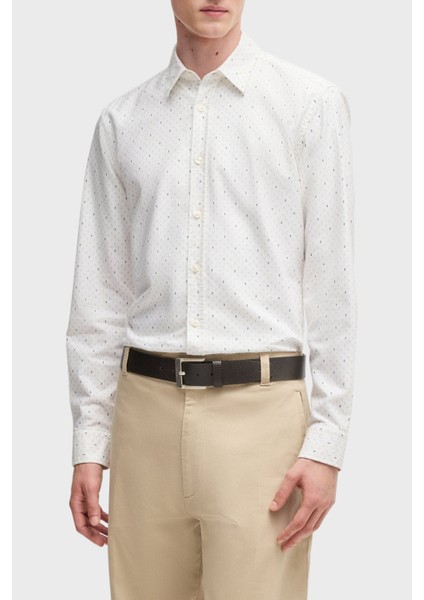 Logolu % 100 Deri Kemer Erkek Kemer 50537064 001