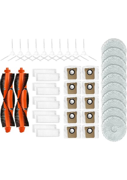 Xiaomi Mijia M30 Pro Robot Süpürge Parçaları Ana Yan Fırça Hepa Filtre Paspas Bezi Toz Torbası Aksesuarları Parçaları (Yurt Dışından)