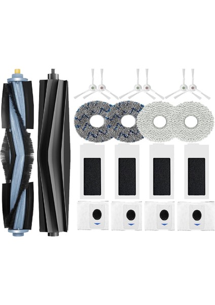 Ecovacs Deebot T20 Omni Süpürme Robotu Aksesuarları Için 20 Adet Ana Yan Fırça Toz Torbası Paspas Temizleyici Parça Değişimi (Yurt Dışından)