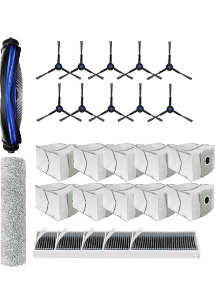 Ecovacs Deebot X8PRO Plus Süpürge Aksesuarları Için 27 Adet Ultra Dayanıklı Aksesuarlar (Yurt Dışından)