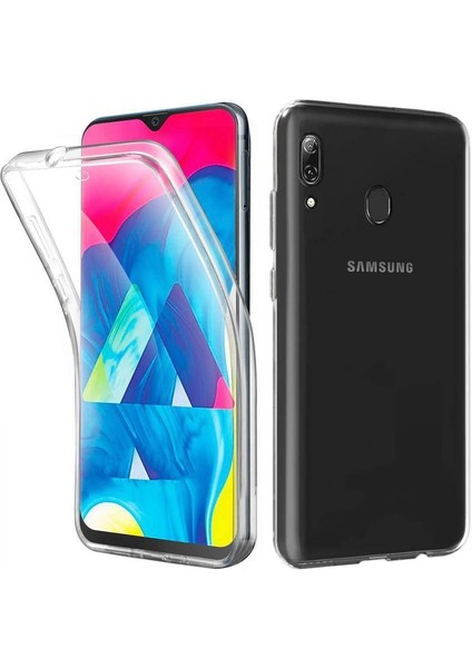Samsung Galaxy M10 Çift Taraflı Silikon Kılıf Şeffaf fiyatları