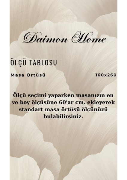 Lena Model Fransız Güpürlü Masa Örtüsü 1 Adet -Masa Örtüsü