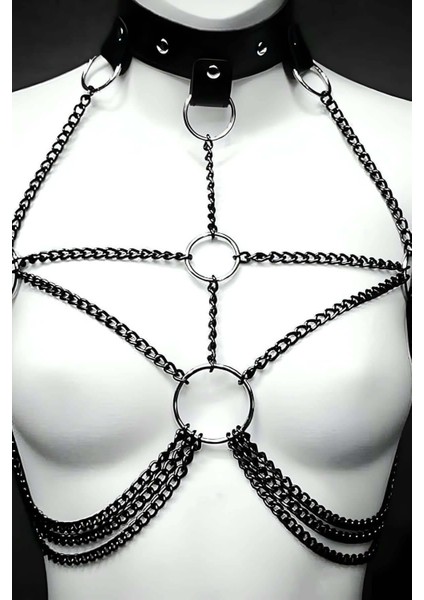 Zincirli Tasmalı Şık Harness - BRF431 fiyatları