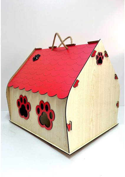 Kedi Evi, Kedi Yuvası, Renkli Özel Tasarım Dekoratif Ahşap Kedi Evi/Kulübesi/Yuvası Yavru Yetişkin modelleri