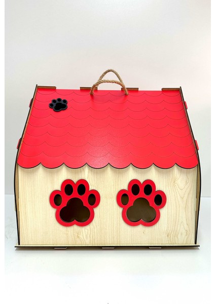 Kedi Evi, Kedi Yuvası, Renkli Özel Tasarım Dekoratif Ahşap Kedi Evi/Kulübesi/Yuvası Yavru Yetişkin indirimleri