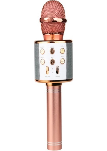 Bluetooth Karaoke Mikrofon Rose Gold