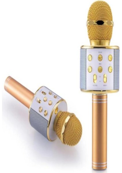 Bluetooth Karaoke Mikrofon Gold