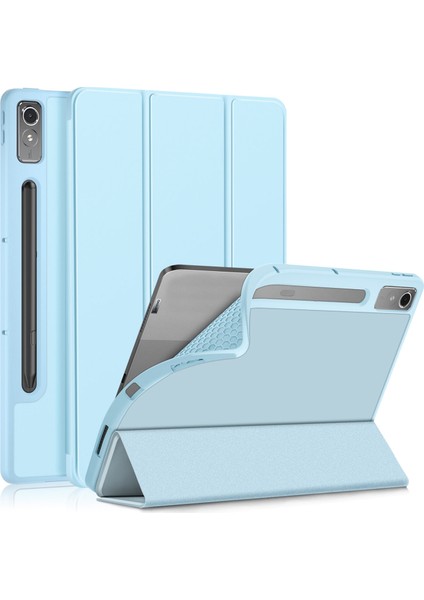 Lenovo Tab P12 12.7 /P12 Pro 2. Nesil Için 3 Katlı Deri Kılıf (Yurt Dışından)