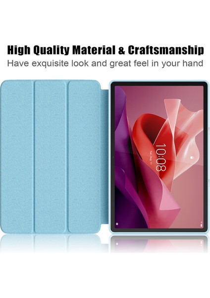 Lenovo Tab P12 12.7 /P12 Pro 2. Nesil Için 3 Katlı Deri Kılıf (Yurt Dışından)