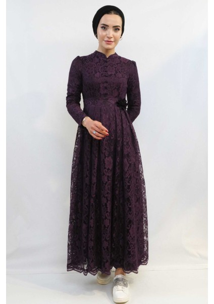 Ahunisa Henna Abiye Mürdüm 5646 modelleri