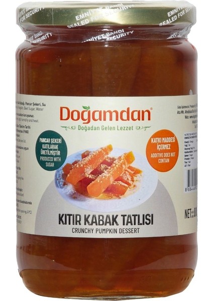 Doğamdan Kıtır Kabak Tatlısı 800GR