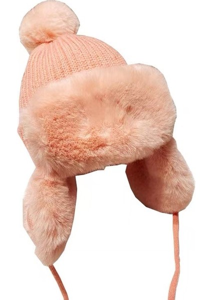 Kışın Kalınlaşmış Soğuğa Dayanıklı Peluş Şapka (Yurt Dışından)