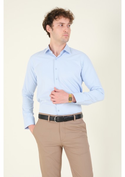 Erkek Slim Fit Gömlek Beyaz