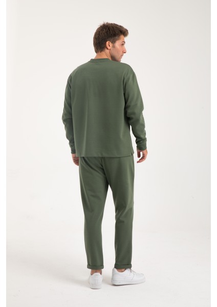 Erkek Uzun Kollu Interlok Basıc Sweatshirt