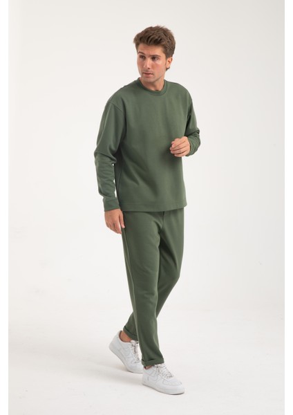Erkek Uzun Kollu Interlok Basıc Sweatshirt