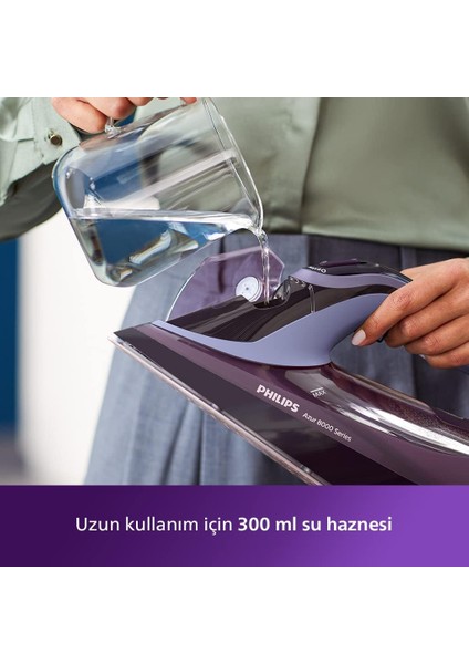 Azur Buharlı Ütü, 260 g Turbo şok buhar, Sıfır yanık riski, Onerous Mutfak Tartısı Hediye indirimleri